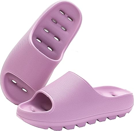 Amazon Mianshe 穴あきスリッパ 速乾厚底 サンダル スリッパ 水切り 前開き 通気性 メンズ レディース パープル M Mianshe スリッパ 通販