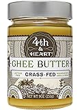 Vanilla Bean Grass-Fed Ghee Butter by 4th & Heart, 9 Ounce, Pasture Raised, Non-GMO, Lactose Free, Certified Paleo