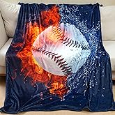 Sviuse Baseball Blanket Twin Size Baseballs Gifts for Boys and Adults Sports Ball Stuff for Softball Lover Soft Sports Fleece Throw Blanket Baseballs Printed Blanket All Season (60"x80")