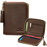 Claasico Bifold Wallet for Women RFID Blocking | Genuine Leather Zip Wallet &amp; Ladies Coin Pocket | Stylish Credit Card Holder | Travel Wallet with Anti-Theft Protection