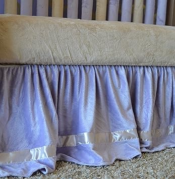 lavender crib skirt