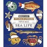 Brain Games - Sticker by Number - Vintage: Sea Life (28 Images to Sticker)
