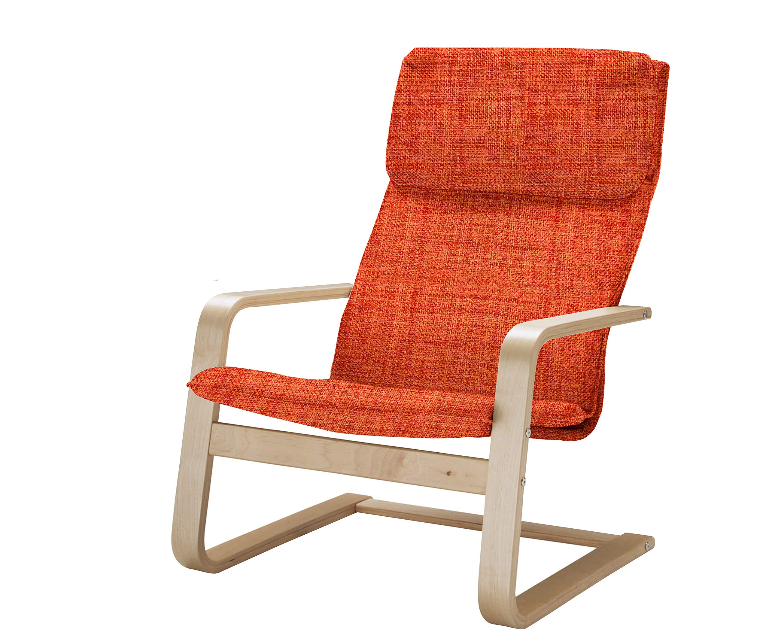 Vinylla Armchair Replacement Cover Compatible with IKEA Pello (Polyester - Orange)