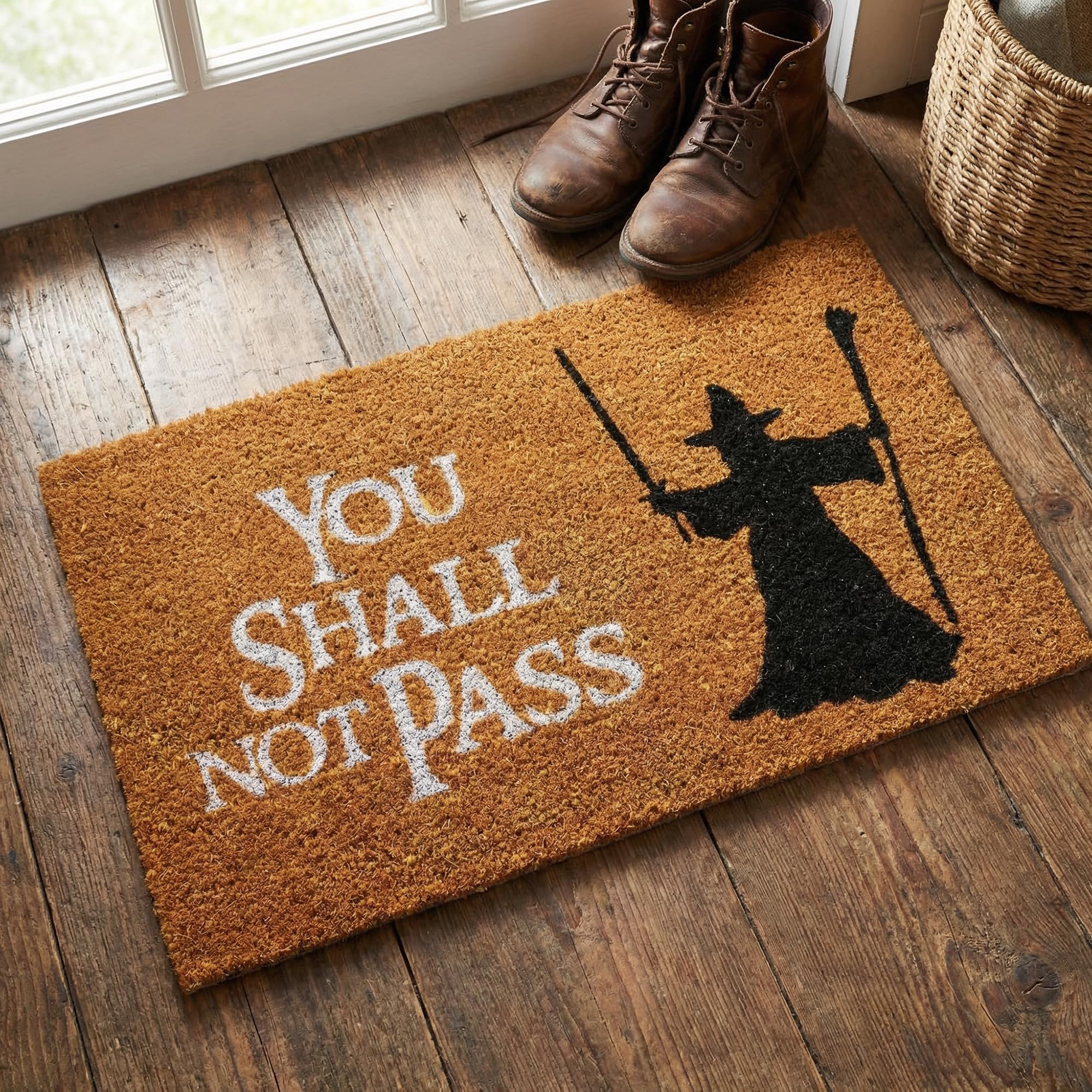 getDigital Doormat You Shall Not Pass - Orange-Brown, 60 x 40 cm