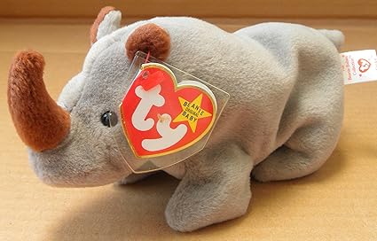 spike the rhino beanie baby