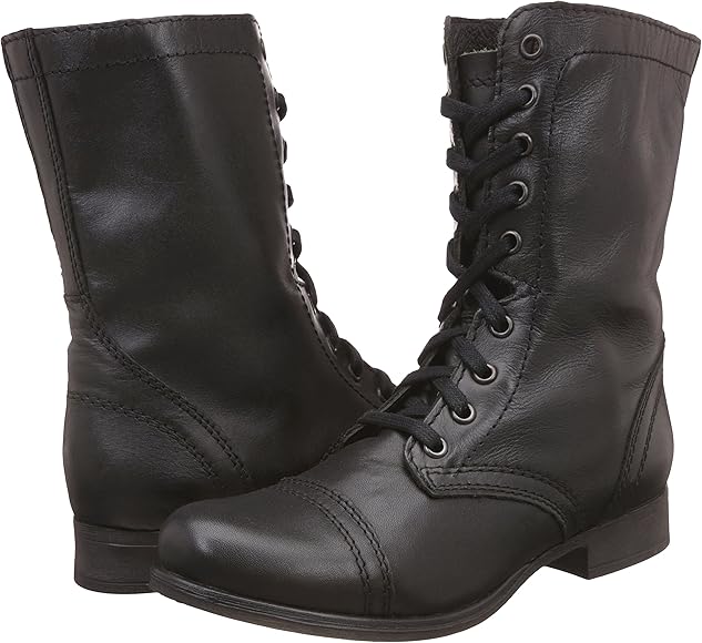 steve madden black troopa boots