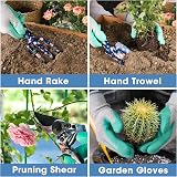 WORKPRO 4 Piece Garden Tools Set Stainless Steel Hand Tools with Ergonomic view 3