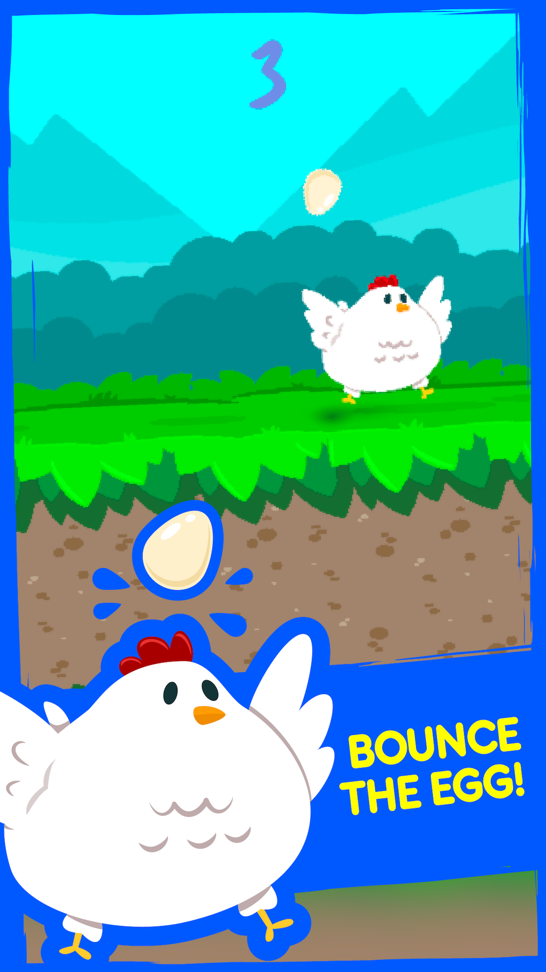 Tiny Chicken Run Bouncy Egg Dash popular super simple fun games for