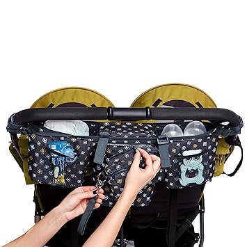 double stroller parent console