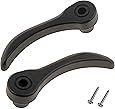Dorman 77199 Seat Back Recliner Adjustment Handle for Select Chevrolet / GMC / Oldsmobile Models - Black, 1 Pair