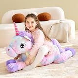 IKASA Giant Unicorn Stuffed Animal 110cm Soft Plush Toy Large Cute Jumbo view 3