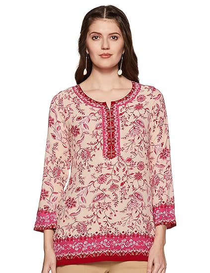 Women's Synthetic Straight Kurta
