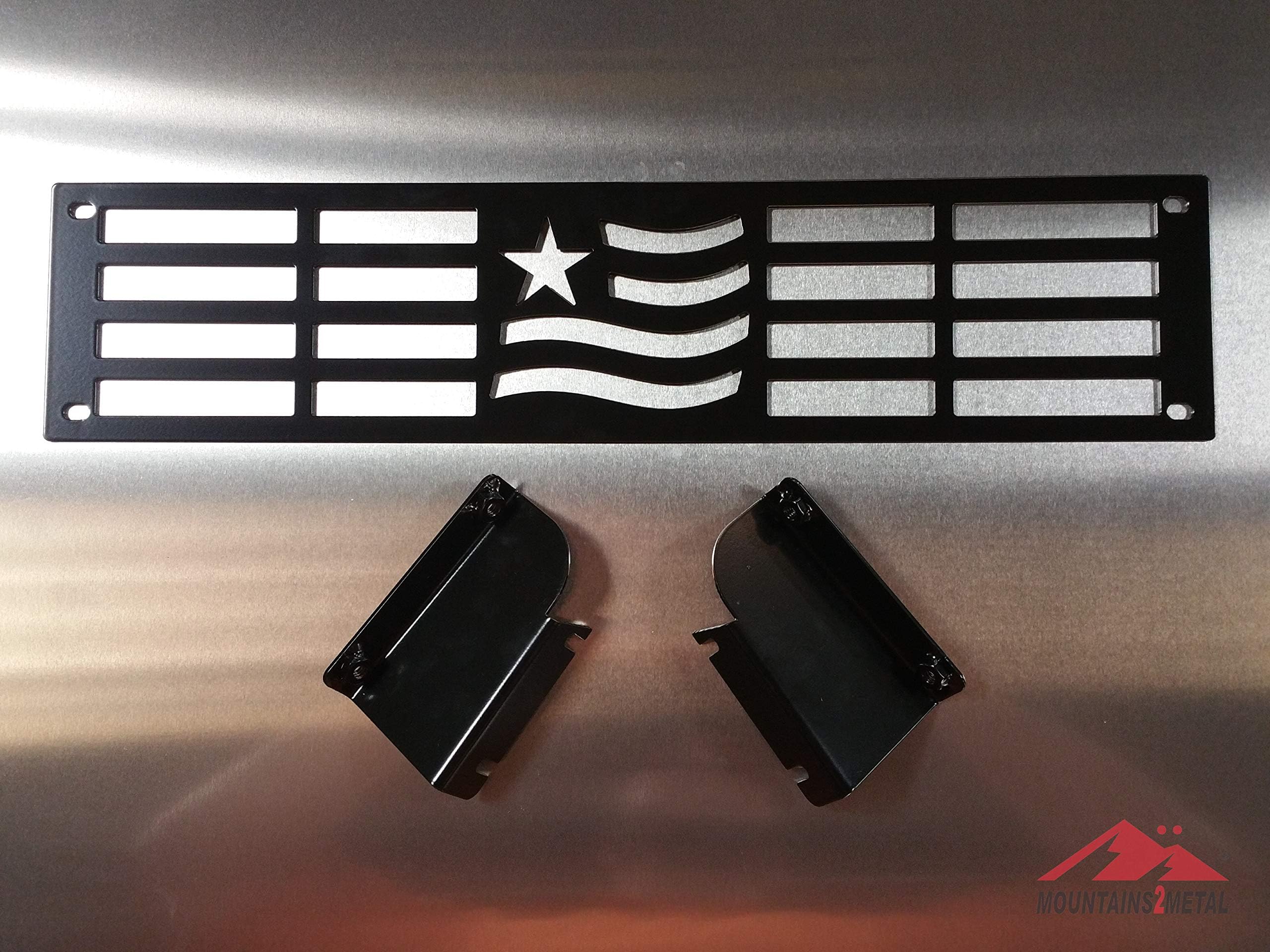 Powder Coated Black 'Merica Grille Insert