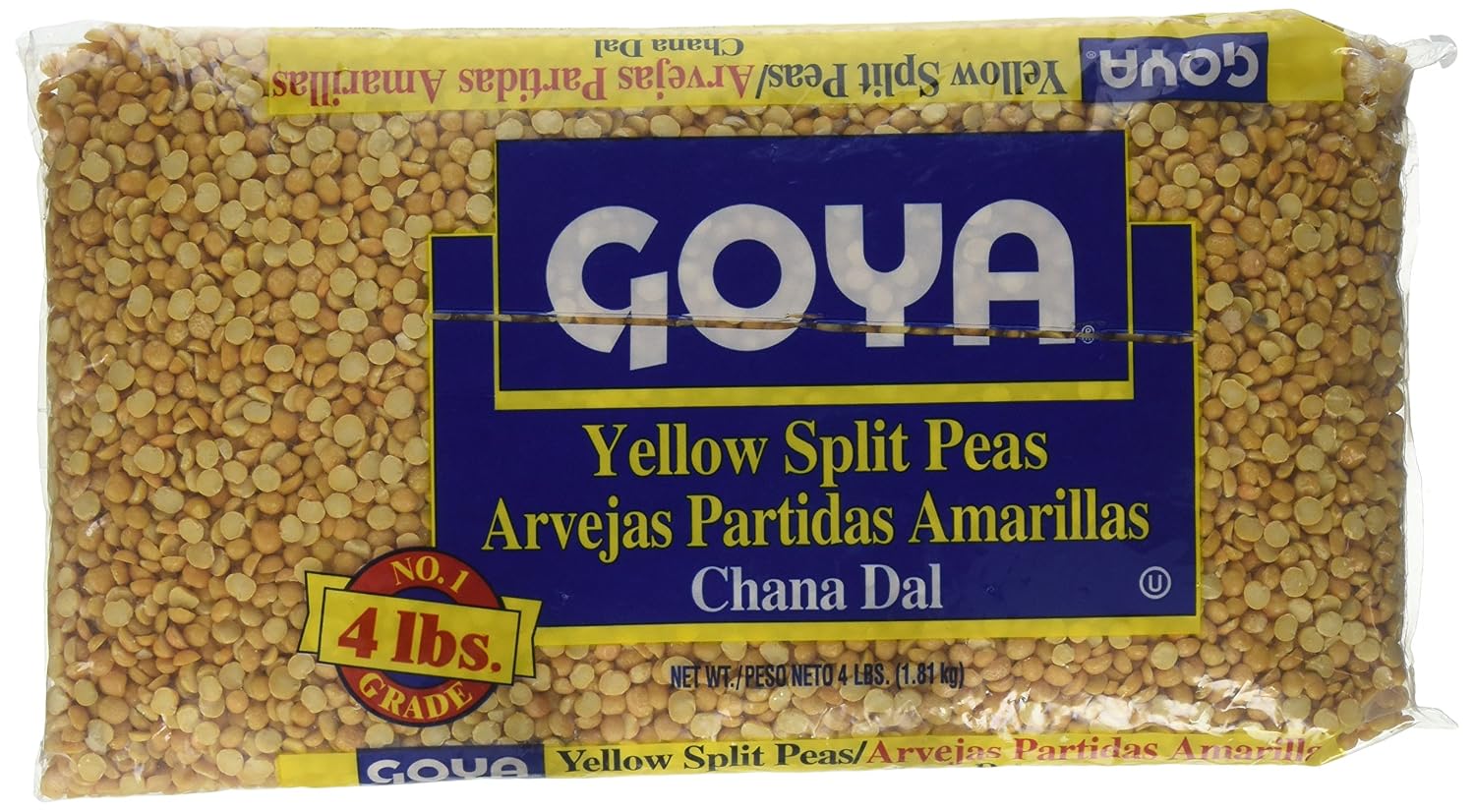 Goya Yellow split peas, chana dal (041331025256)
