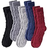 NOCIN COLOR Womens Fuzzy Socks Cozy Fluffy Slipper Soft Winter Warm Home Sleeping Christmas Socks