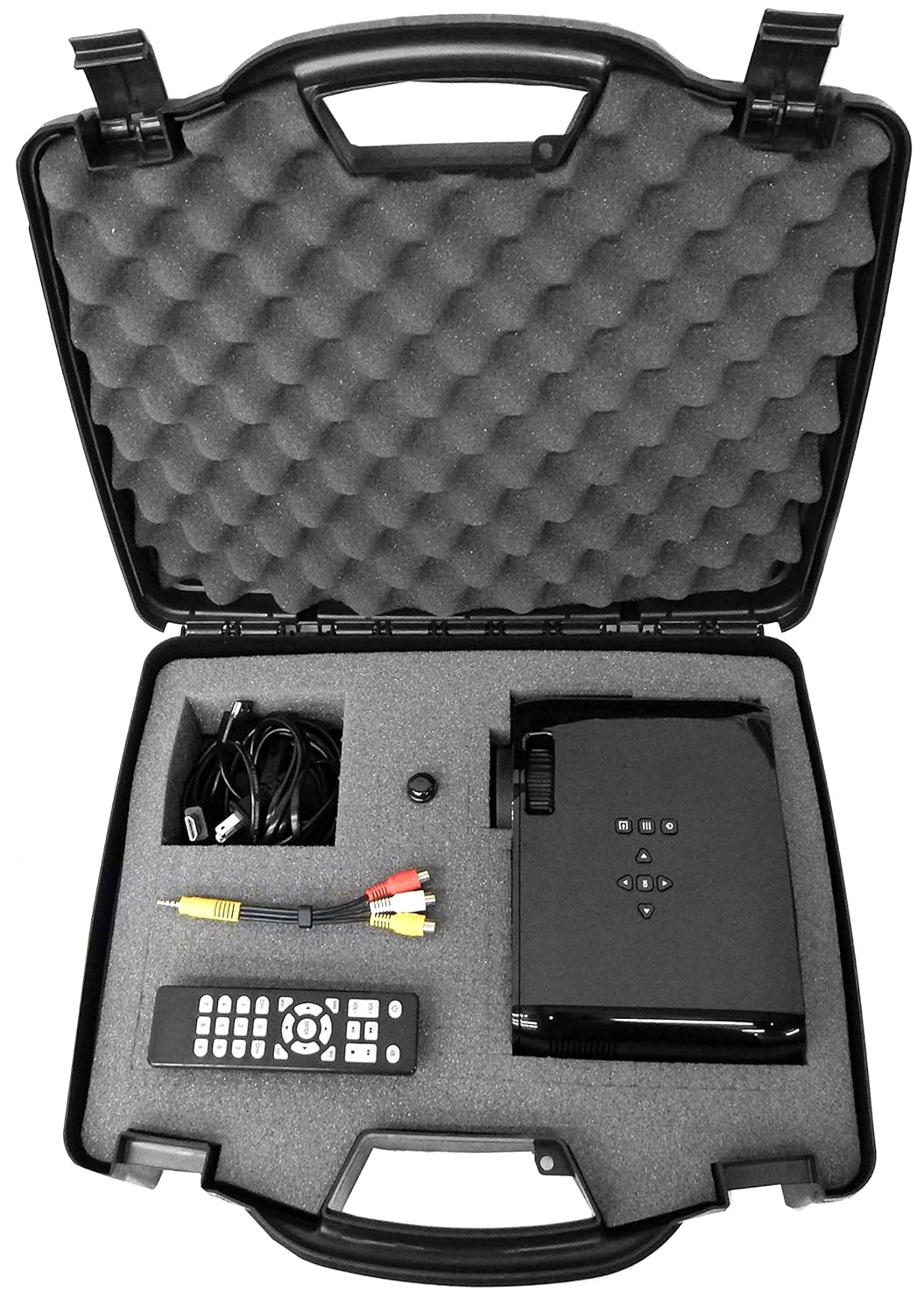 CASEMATIX Secure Video Projector Travel Hard Carry Case w/Dense ...