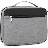 JIANYA Bible Cover Case for Women and Men, Bible Book Carrying Case Church Bag Bible Protective with Handle and Pocket, Grey