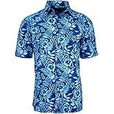 Weekender Men's Hawaiian Cotton Print Shirt - Batik Garden