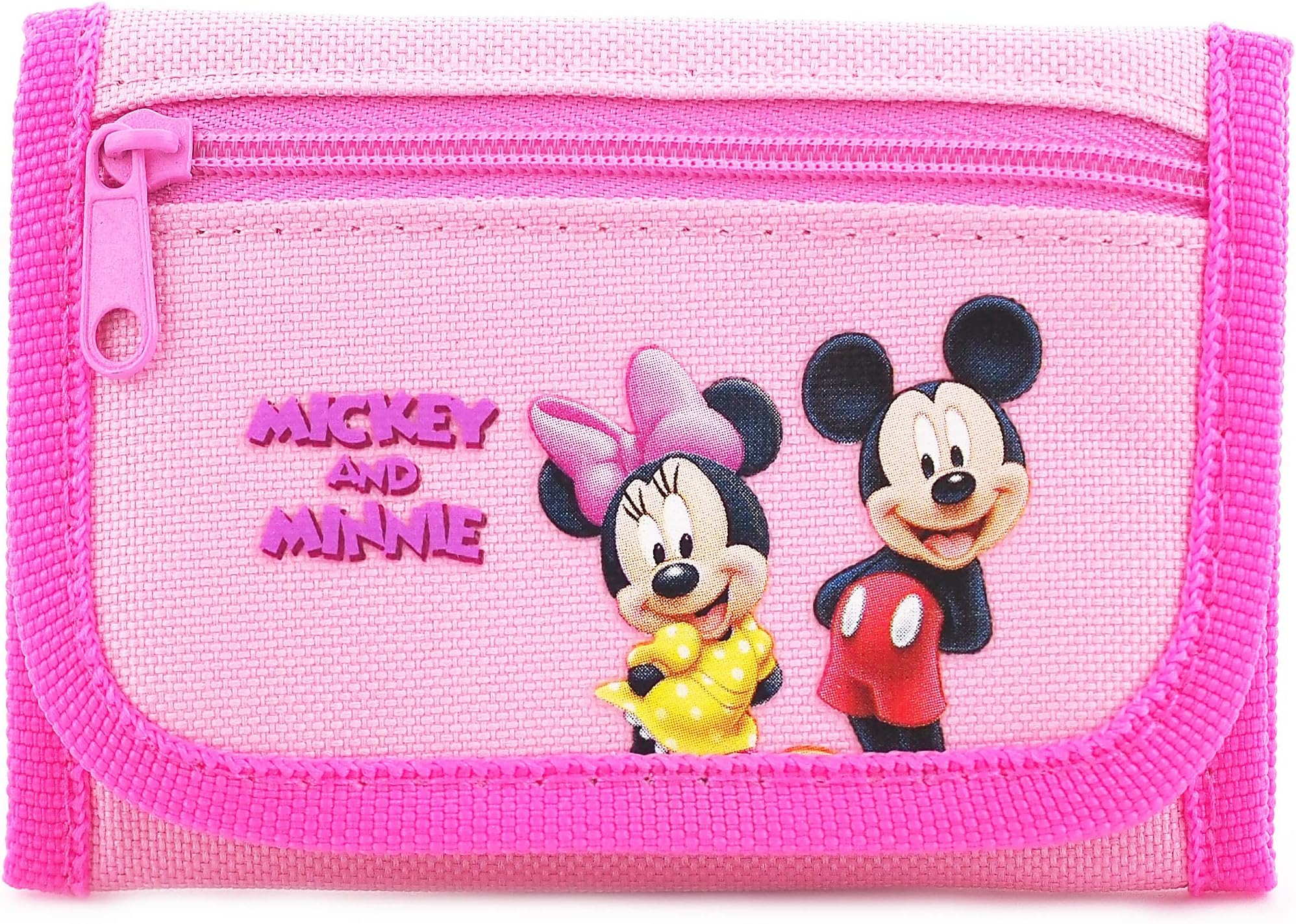 MINNIEDisney Minnie Mouse Authentic Licensed Trifold Wallet, Pink, Size One Size