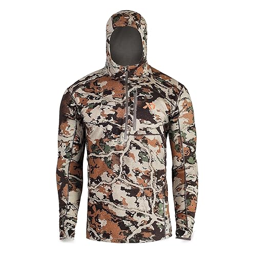 First Lite Men's Kiln Hoody Camo Merino Wool Base Layer