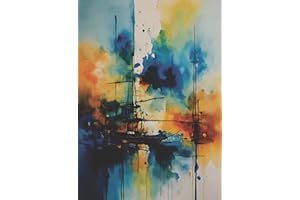 CRAFT KREATIVELY Abstract Ship Rice Paper, 11.5 x 16 inch (1pc) - Mulberry Paper for Decoupage Furniture Print Crafts
