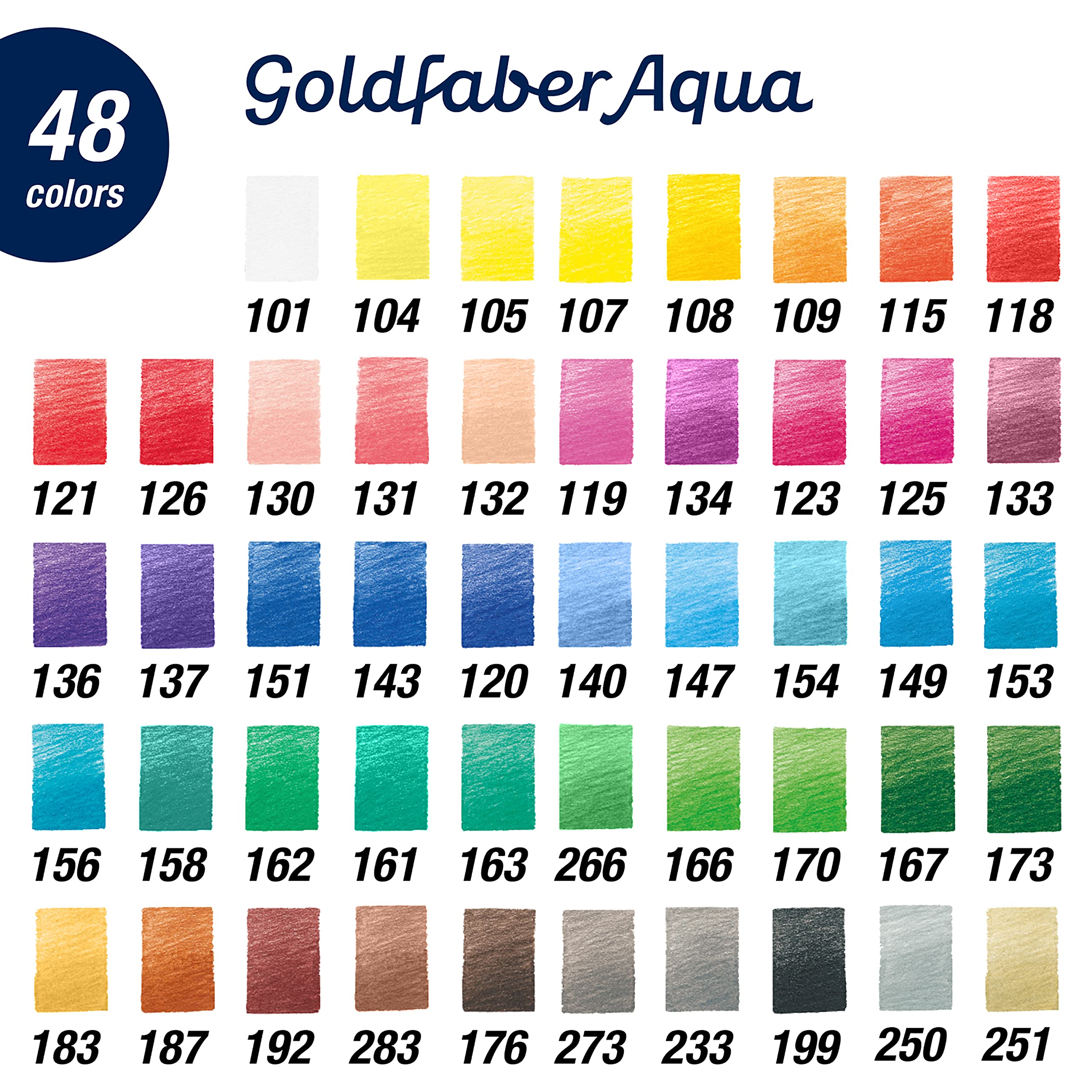 Faber-Castell Creative Studio Goldfaber Watercolor Pencils (48Count)