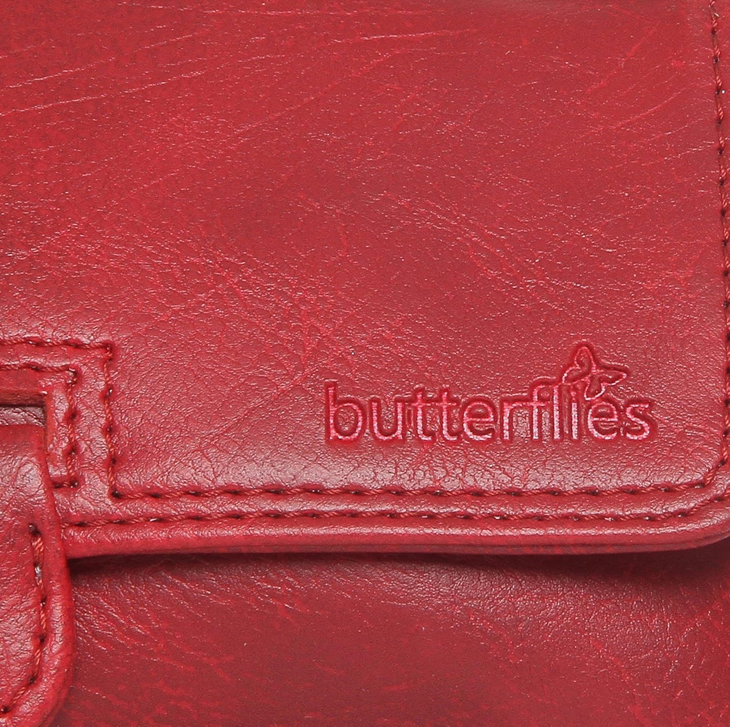 butterflies women clutch (maroon) (bns 2252mrn)