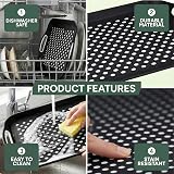 Zuvo Anti-Slip Food Serving Tray with Handles Set of 2 Black view 5