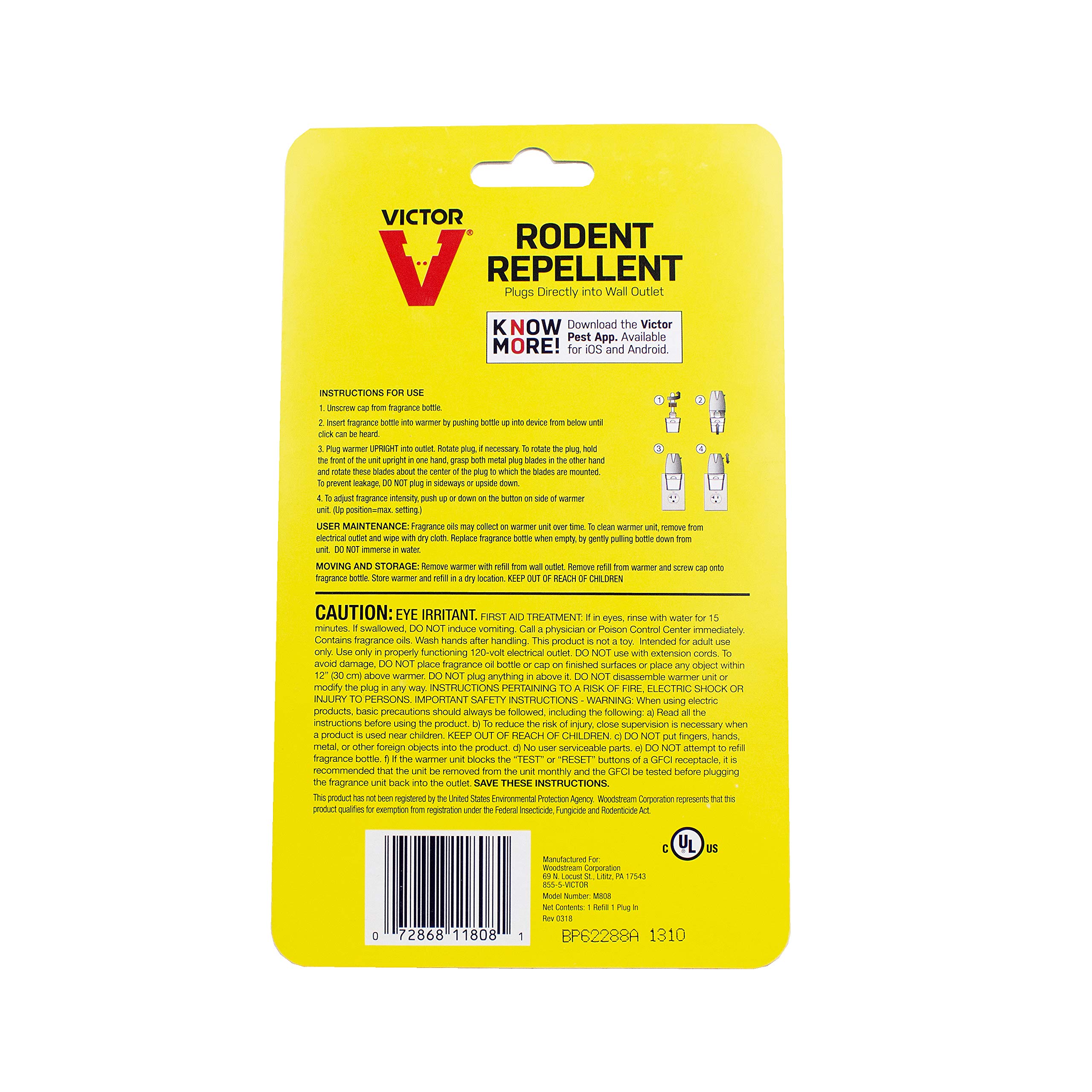 Victor M808 Plugin Rodent Mouse and Rat Repellent, White Pricepulse