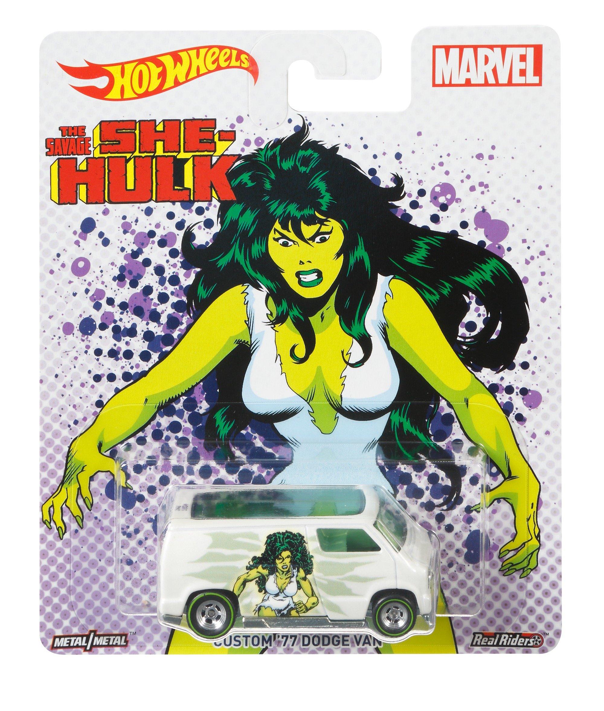 Custom '77 Dodge Van She Hulk Woman on Marvel Pop Culture 1: 64 Hot Wheels DWH30