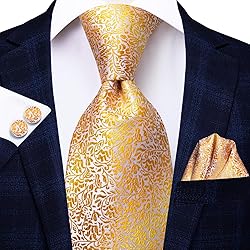 Hi-Tie 3 Pcs Gift Box Mens Tie Set Necktie with