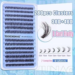 Lash Clusters 30D+40D Wispy Eyelash Clusters D Curl
