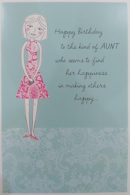 Biglietto Di Auguri Di Buon Compleanno Zia Sembra Trovare La Felicita Nel Fare Altri Happy Amazon It Cancelleria E Prodotti Per Ufficio