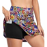 Fulbelle Tennis Skirts for Women with Pockets High Waisted Athletic Golf Skorts Skirts