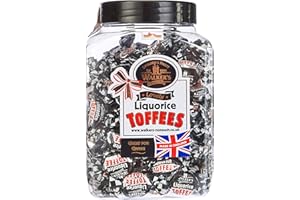 Walkers' Nonsuch Liquorice Toffees | with Condensed Milk & Black Treacle | Imported from the UK | Traditional British Candy | Old Fashioned Licorice Toffee | 44.09 Oz (1.25kg)