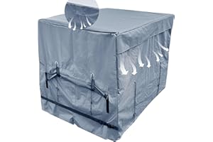 CHALLICARE Pool Heater Cover, Swimming Pool Pump Covers for Outside Units, 600D Oxford PVC Inner Layer Waterproof Dustproof Adjustable Pool Equipment Enclosure Cover for Winter Hayward, 39.4" x 33.5" x 31.1"