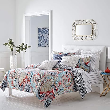 Trina Turk Comforter Set Cotton Orange Twin Amazon Co Uk