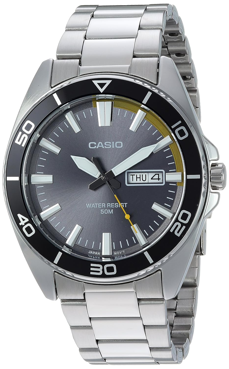 Casio Men's 'Sports' Quartz Stainless Steel Casual Watch, ColorSilver