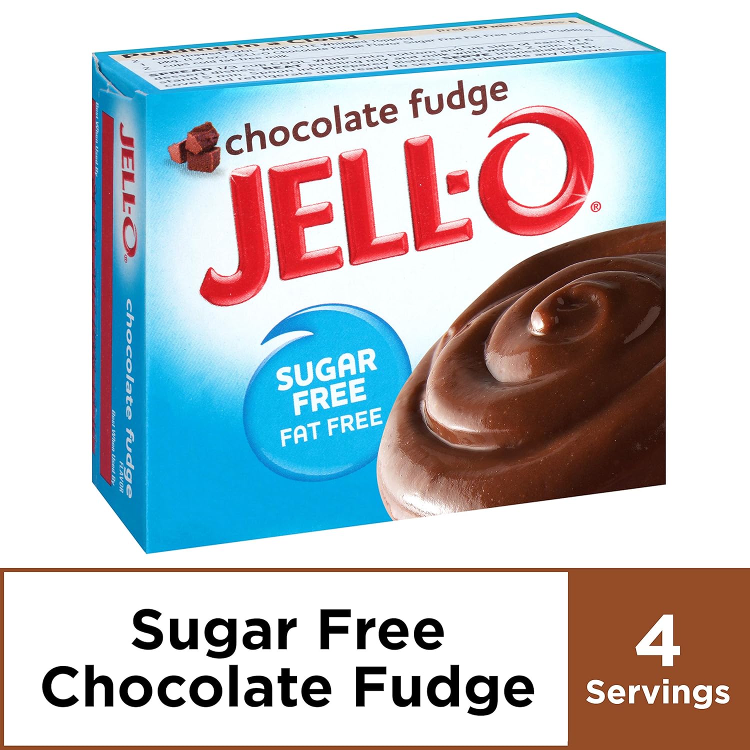 Amazon Com Jell O Instant Chocolate Fudge Sugar Free Fat Free Pudding Pie Filling 1 4 Oz Boxes Pack Of 24 Cooking And Baking Pudding Mixes Grocery Gourmet Food