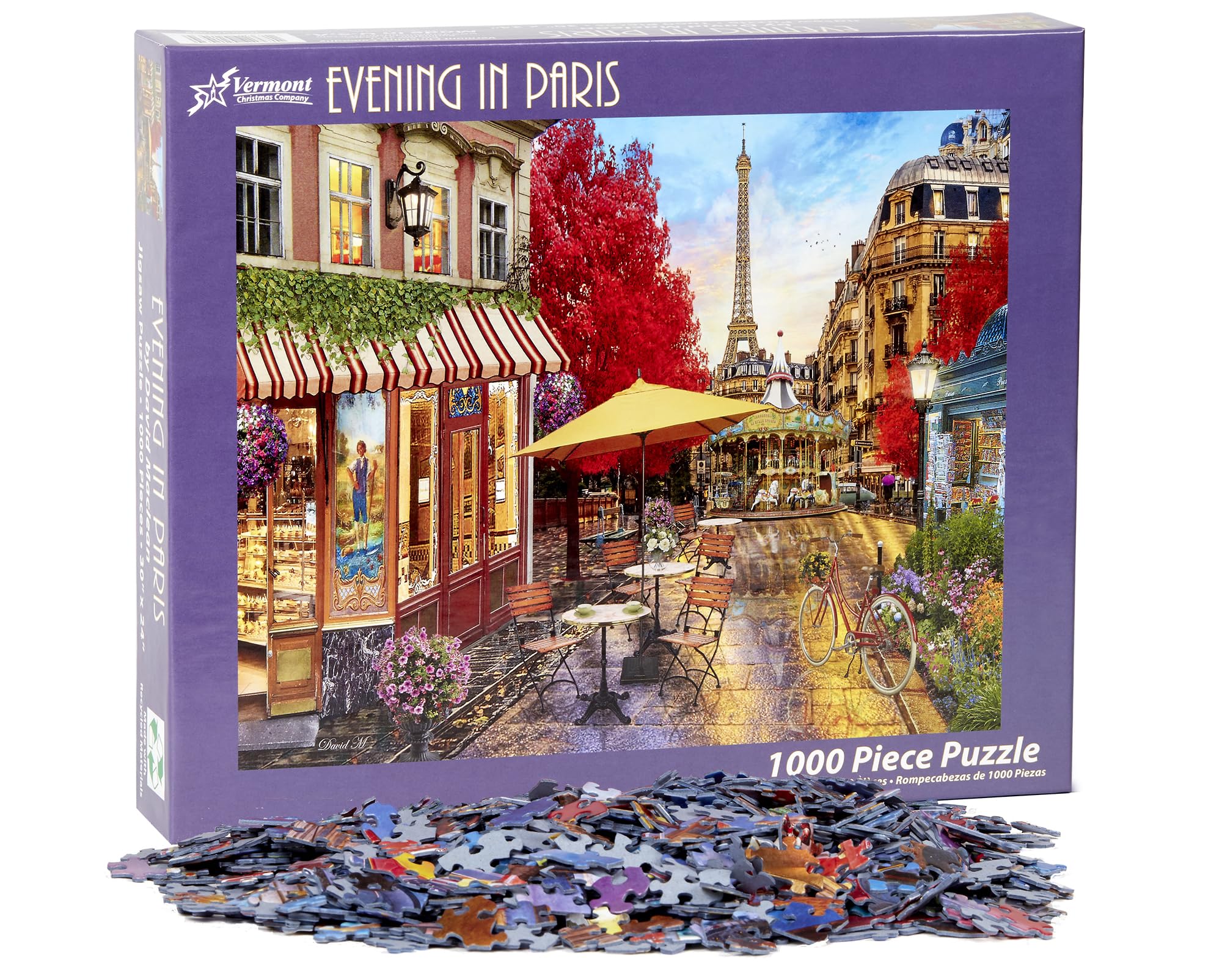 Vermont Christmas Company Evening in Paris Jigsaw Puzzle 1000 Piece