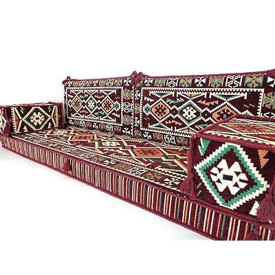 Buy Floor Seating Floor Cushions Arabic Seating Arabic Cushions Floor Sofa Oriental Seating Furniture Majlis Jalsa Floor Couch Arabic Couch Ma 119 Online In Singapore B0835xhsxv