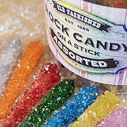 36 Extra Large Assorted Rock Candy Sticks: Espeez