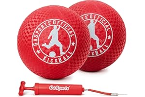 GoSports Official Kickball with Pump (2 Pack), 10"