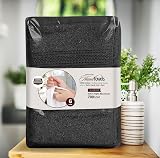 Utopia Towels Premium Hand Towels 41 x 71 cm Black 6-Pack Hotel & Spa view 8