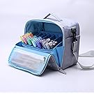 Togood Storage Tote Bag for Marker Pens Brush Pen Coloring Pencils Books Art and Crafts Supplies Tools Cosmetics, Up to 130 Pens (Grey)