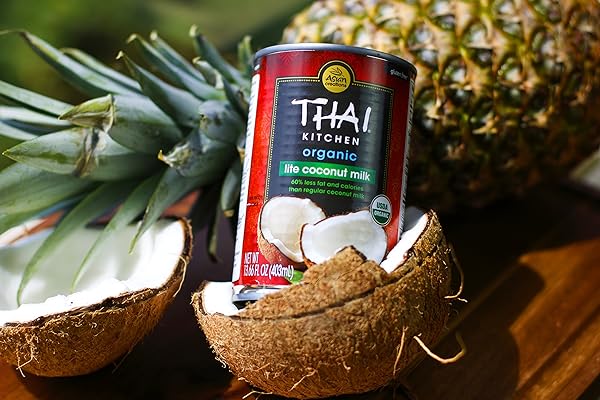 THAI KITCHEN ORGANIC UNSWEETENED LITE COCONUT MILK, 13.66 FL OZ