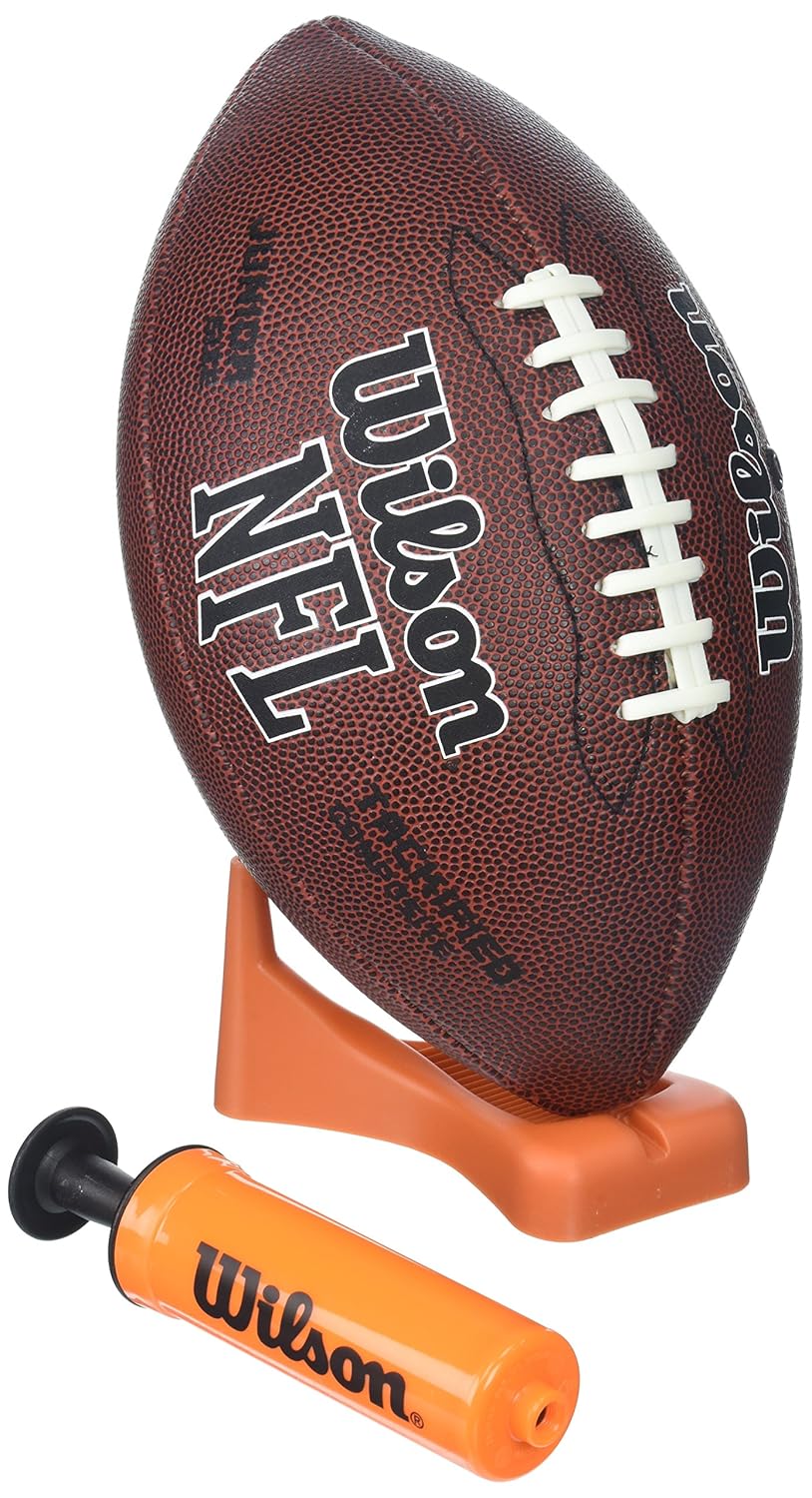 Wilson NFL Enforcer Football with Pump and Tee