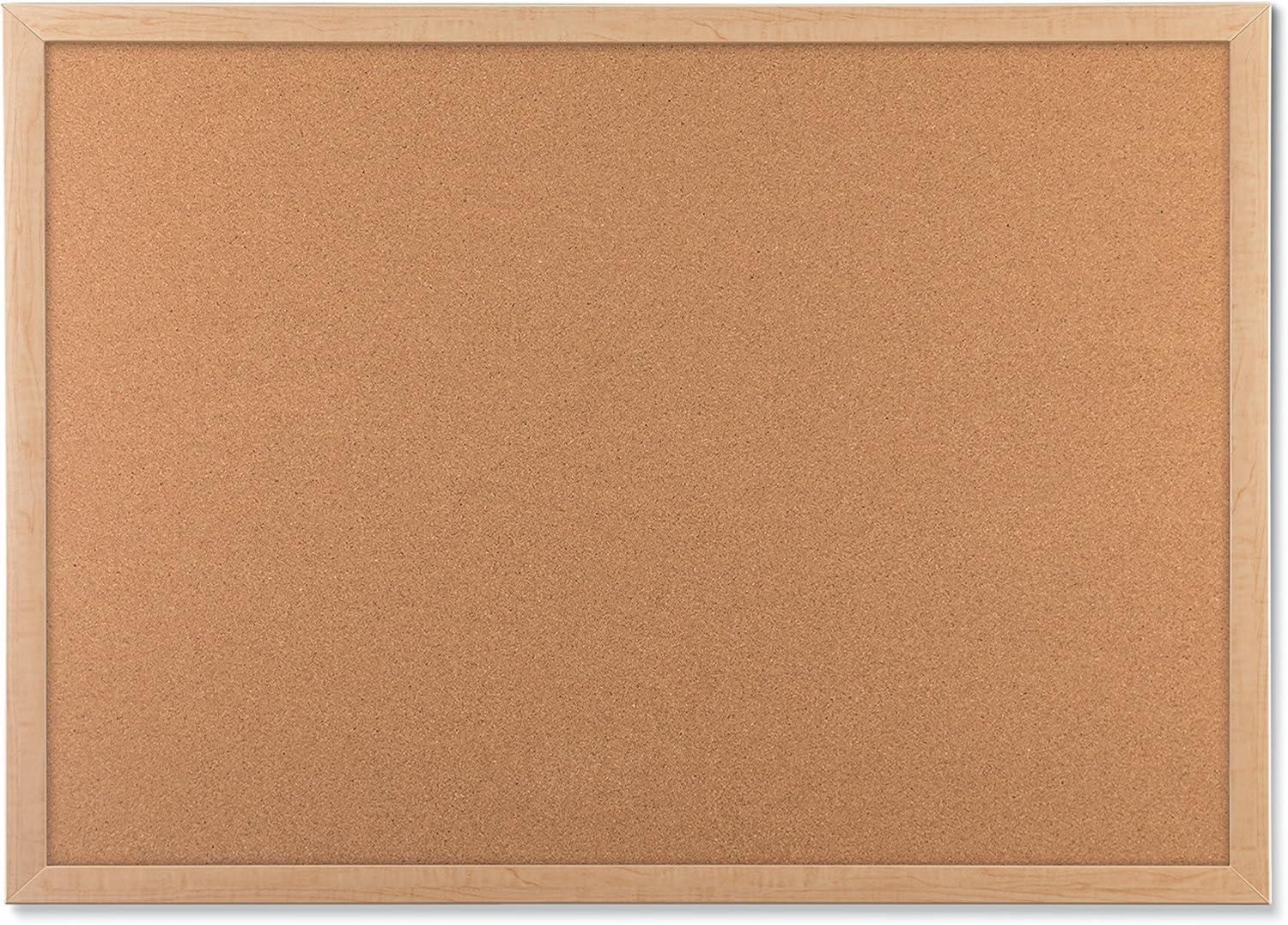 U Brands Cork Bulletin Board, 23 x 17 Inches, Light Birch Wood Frame (265U00-01)