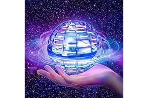 ALKNOT Flying Ball Toys, Flying Orb Hover Ball, Hand Controlled Mini Drone Ball Mini Drone, 360° Rotating Galaxy Ball, Cosmic Globe Boomerang, Cool Toys Gift for 6 7 8 9 10+ Years Old Boys Girls Teens
