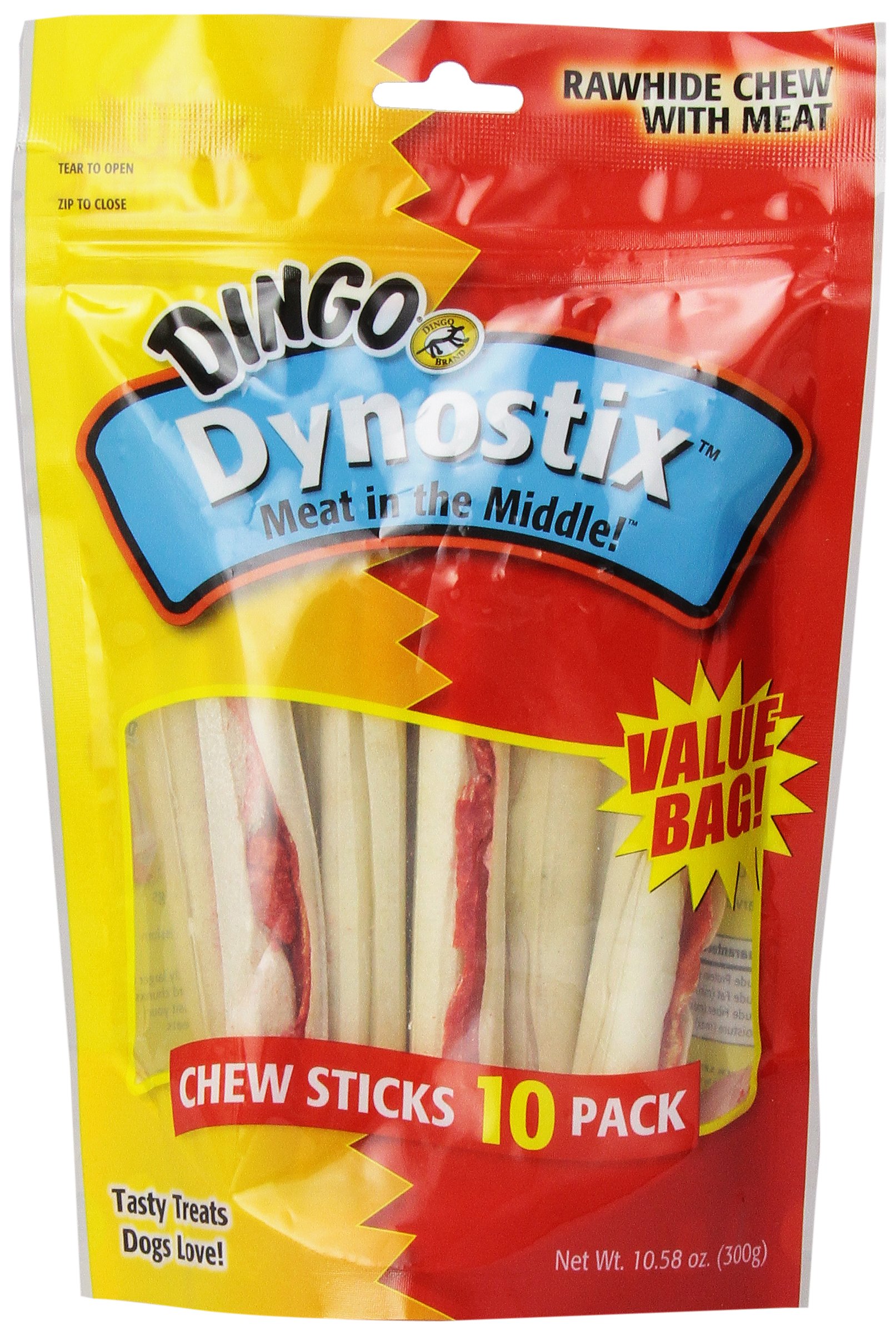 Dingo Dynostix Rawhide Treats 10-Pack 17 91vjYiM4wjL